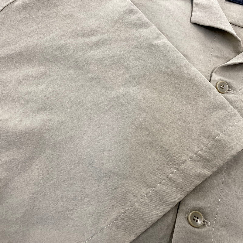 【中古品】【メンズ】 NEWERA ニューエラ OPENCOLLAR NYLON SS SHIRT オープンカラー ナイロン ショートスリーブ シャツ トップス 半袖 148-260807-cs-05-izu サイズ：L カラー：ベージュ 万代Net店
