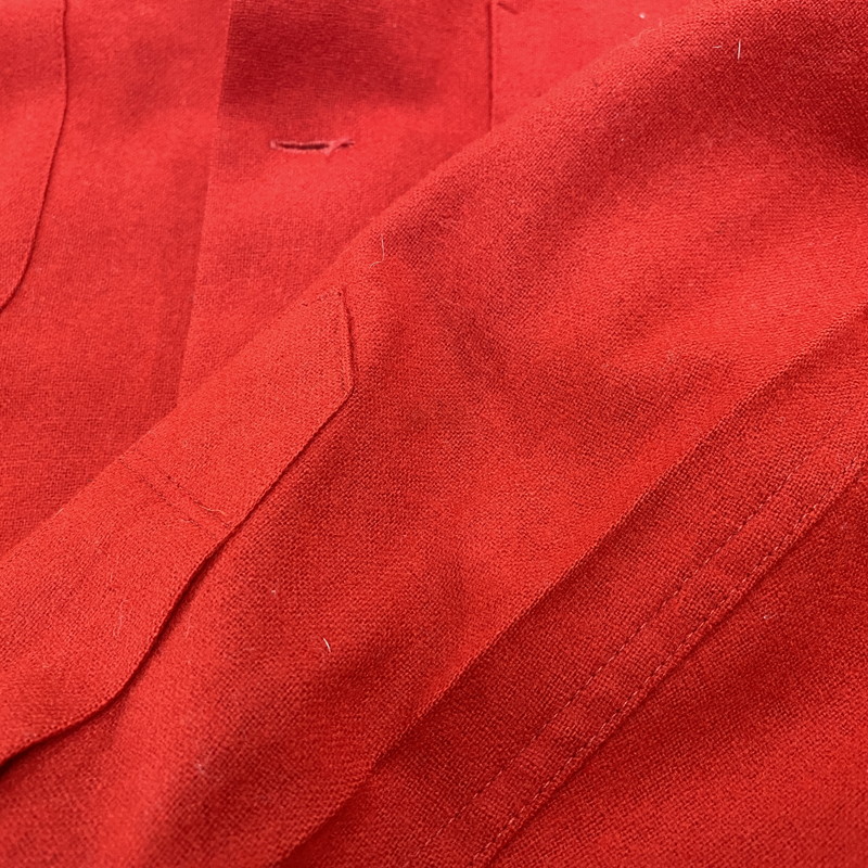 【中古品】【メンズ】 PENDLETON ペンドルトン WOOL OPENCOLLAR L/S SHIRT ウール オープンカラー ロングスリーブ シャツ 長袖 USA製 146-260802-as-06-izu サイズ：M カラー：レッド 万代Net店
