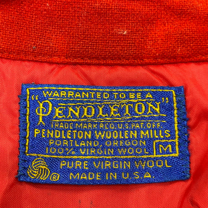 【中古品】【メンズ】 PENDLETON ペンドルトン WOOL OPENCOLLAR L/S SHIRT ウール オープンカラー ロングスリーブ シャツ 長袖 USA製 146-260802-as-06-izu サイズ：M カラー：レッド 万代Net店