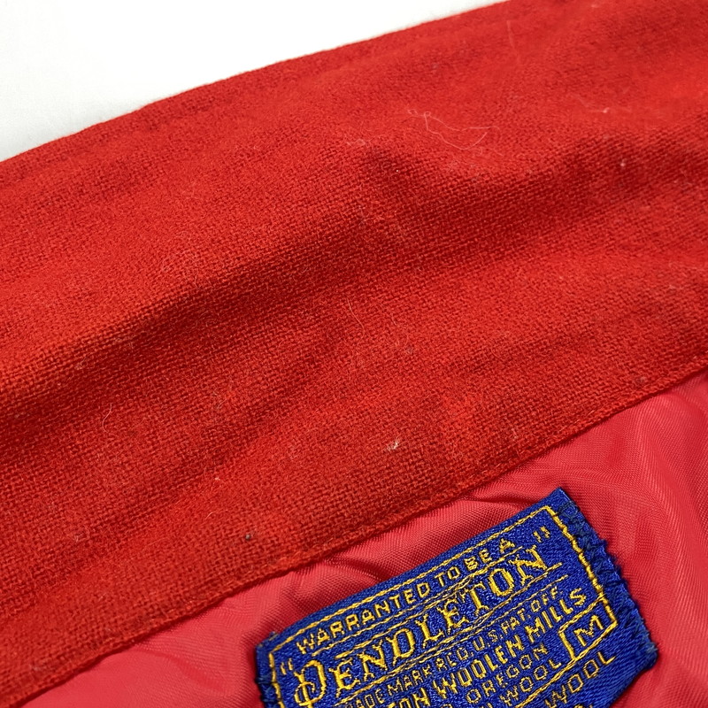 【中古品】【メンズ】 PENDLETON ペンドルトン WOOL OPENCOLLAR L/S SHIRT ウール オープンカラー ロングスリーブ シャツ 長袖 USA製 146-260802-as-06-izu サイズ：M カラー：レッド 万代Net店