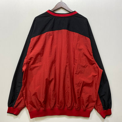 【中古品】【メンズ】 NIKE ナイキ タイ製 CENTER SWOOSH NYLON PULLOVER SHIRT センター スウッシュ ナイロン プルオーバー シャツ トップス 長袖 146-260807-cs-06-izu サイズ：XXL カラー：レッド 万代Net店