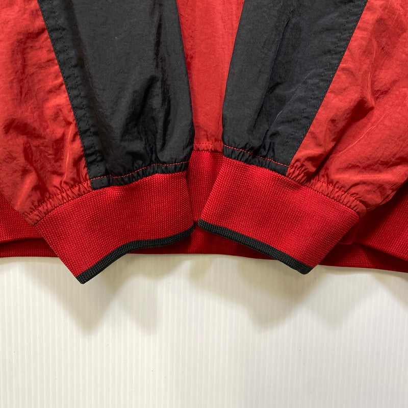 【中古品】【メンズ】 NIKE ナイキ タイ製 CENTER SWOOSH NYLON PULLOVER SHIRT センター スウッシュ ナイロン プルオーバー シャツ トップス 長袖 146-260807-cs-06-izu サイズ：XXL カラー：レッド 万代Net店