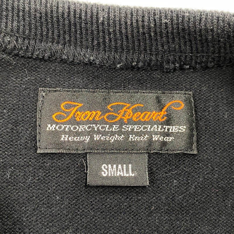 【中古品】【メンズ】 IRON HEART アイアンハート HEAVYWEIGHT S/S TEE ヘビーウェイト 半袖 Tシャツ 145-260806-as-03-izu サイズ：S カラー：ブラック 万代Net店