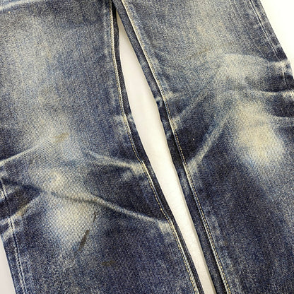 【中古品】【メンズ】 IRON HEART アイアンハート 21OZ SLIM STRAIGHT DENIM PANTS 666S-21 スリムストレート デニムパンツ ジーンズ 156-260802-as-02-izu サイズ：29×36 カラー：インディゴ 万代Net店