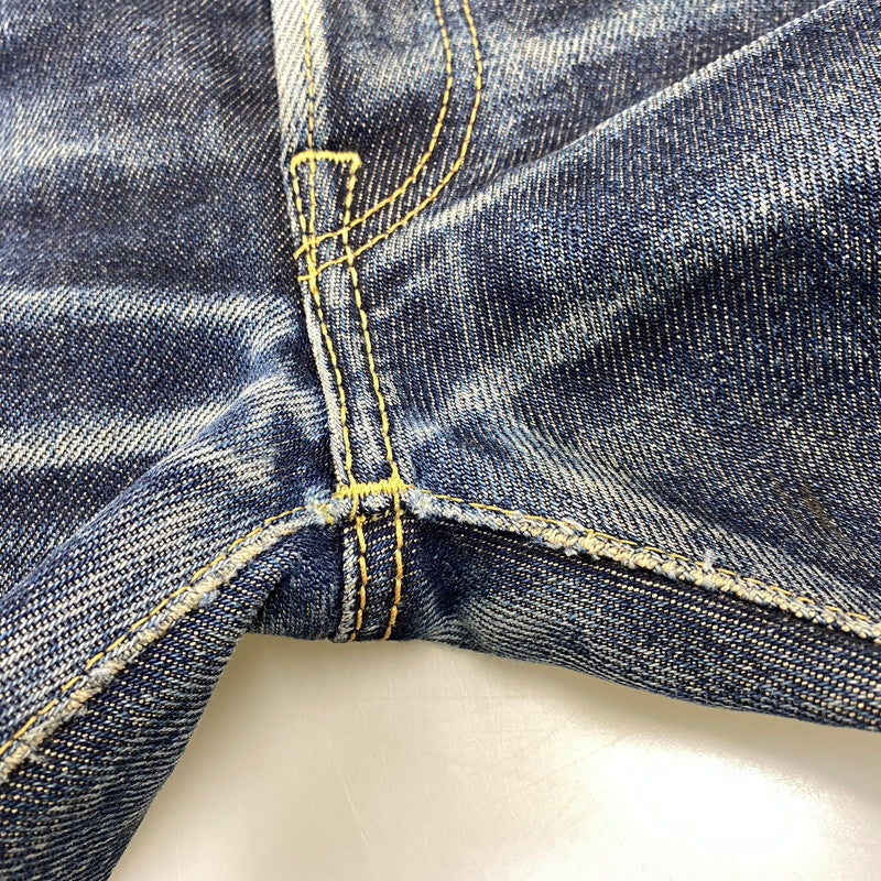 【中古品】【メンズ】 IRON HEART アイアンハート 21OZ SLIM STRAIGHT DENIM PANTS 666S-21 スリムストレート デニムパンツ ジーンズ 156-260802-as-02-izu サイズ：29×36 カラー：インディゴ 万代Net店