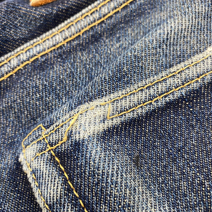 【中古品】【メンズ】 IRON HEART アイアンハート 21OZ SLIM STRAIGHT DENIM PANTS 666S-21 スリムストレート デニムパンツ ジーンズ 156-260802-as-02-izu サイズ：29×36 カラー：インディゴ 万代Net店