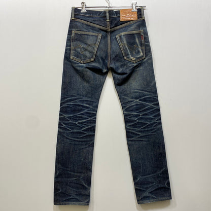 【中古品】【メンズ】 IRON HEART アイアンハート 21OZ SLIM STRAIGHT DENIM PANTS 666S-21 スリムストレート デニムパンツ ジーンズ 156-260802-as-02-izu サイズ：29×36 カラー：インディゴ 万代Net店