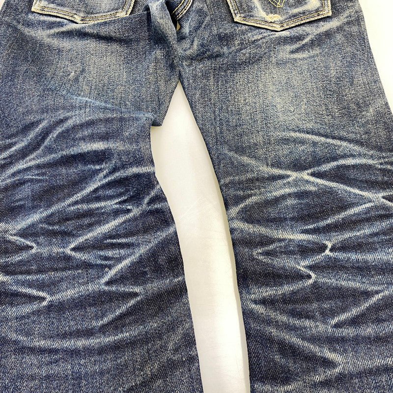 【中古品】【メンズ】 IRON HEART アイアンハート 21OZ SLIM STRAIGHT DENIM PANTS 666S-21 スリムストレート デニムパンツ ジーンズ 156-260802-as-02-izu サイズ：29×36 カラー：インディゴ 万代Net店