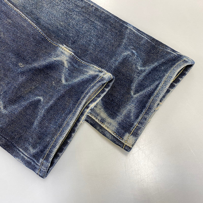 【中古品】【メンズ】 IRON HEART アイアンハート 21OZ SLIM STRAIGHT DENIM PANTS 666S-21 スリムストレート デニムパンツ ジーンズ 156-260802-as-02-izu サイズ：29×36 カラー：インディゴ 万代Net店