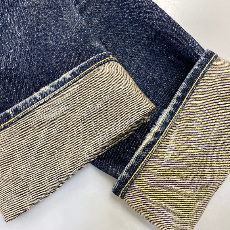 【中古品】【メンズ】 IRON HEART アイアンハート 21OZ SLIM STRAIGHT DENIM PANTS 666S-21 スリムストレート デニムパンツ ジーンズ 156-260802-as-02-izu サイズ：29×36 カラー：インディゴ 万代Net店