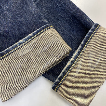 【中古品】【メンズ】 IRON HEART アイアンハート 21OZ SLIM STRAIGHT DENIM PANTS 666S-21 スリムストレート デニムパンツ ジーンズ 156-260802-as-02-izu サイズ：29×36 カラー：インディゴ 万代Net店