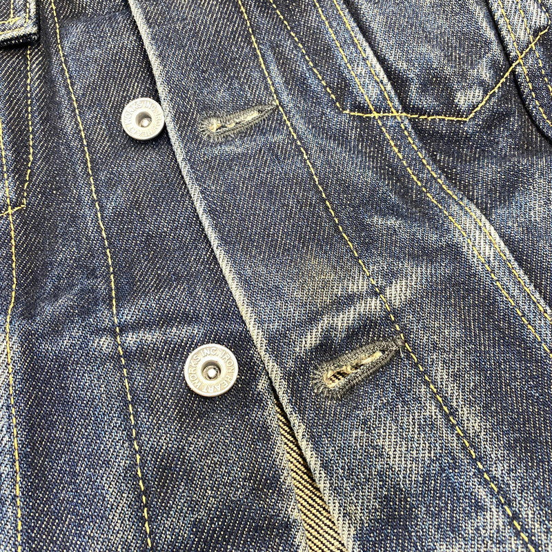 【中古品】【メンズ】 IRON HEART アイアンハート 21OZ DENIM TRACKER JACKET 526PJ デニムトラッカージャケット 145-260802-as-03-izu サイズ：36 カラー：インディゴ 万代Net店
