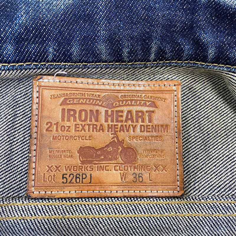 【中古品】【メンズ】 IRON HEART アイアンハート 21OZ DENIM TRACKER JACKET 526PJ デニムトラッカージャケット 145-260802-as-03-izu サイズ：36 カラー：インディゴ 万代Net店