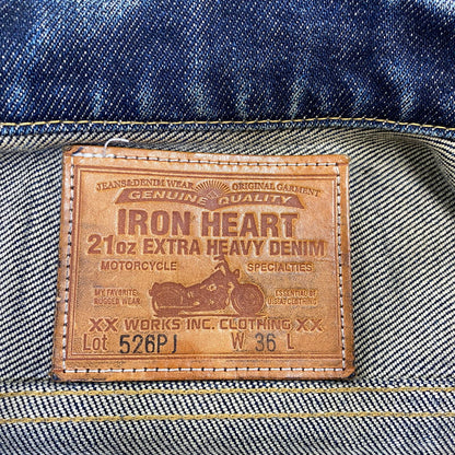 【中古品】【メンズ】 IRON HEART アイアンハート 21OZ DENIM TRACKER JACKET 526PJ デニムトラッカージャケット 145-260802-as-03-izu サイズ：36 カラー：インディゴ 万代Net店