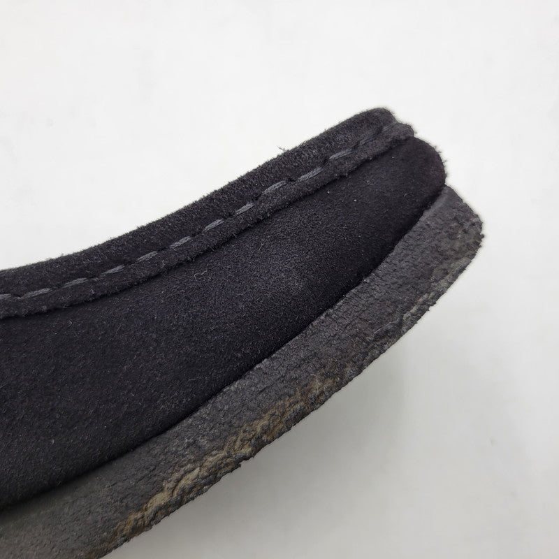 【中古品】【メンズ】 Clarks クラークス WALLABEE 21621 ワラビー シューズ 靴 164-260803-as-32-izu サイズ：US8.5 カラー：ブラック 万代Net店