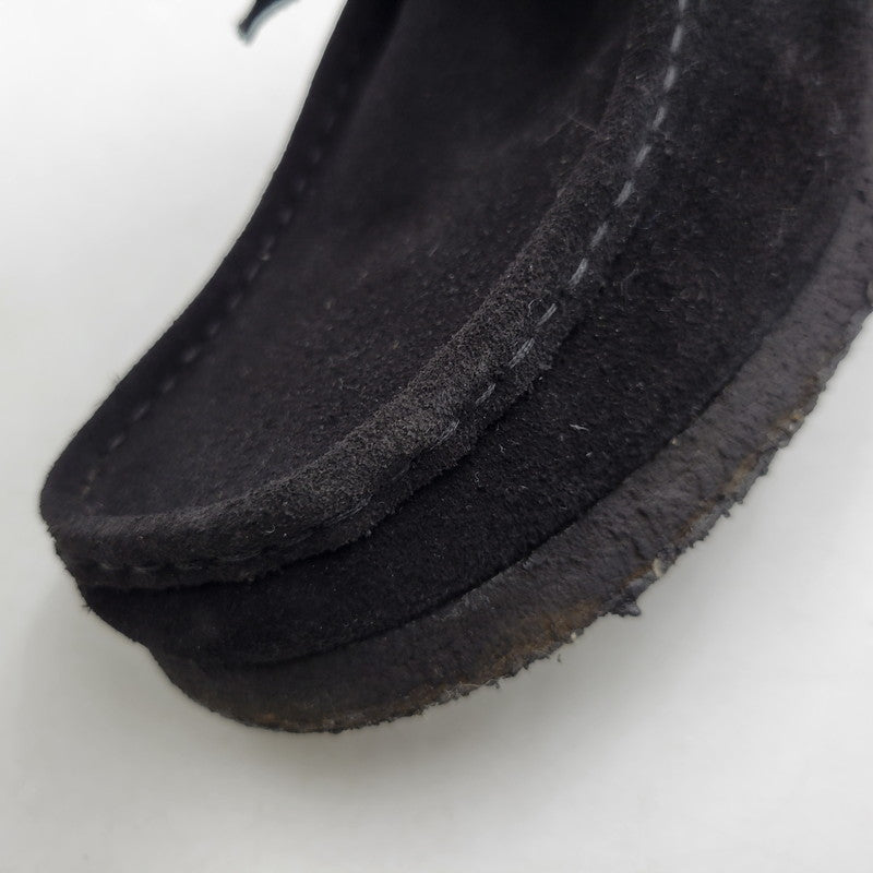 【中古品】【メンズ】 Clarks クラークス WALLABEE 21621 ワラビー シューズ 靴 164-260803-as-32-izu サイズ：US8.5 カラー：ブラック 万代Net店