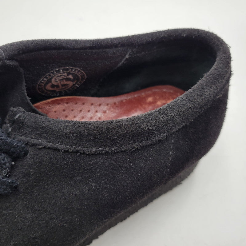 【中古品】【メンズ】 Clarks クラークス WALLABEE 21621 ワラビー シューズ 靴 164-260803-as-32-izu サイズ：US8.5 カラー：ブラック 万代Net店