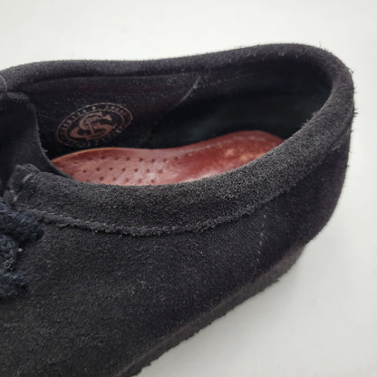 【中古品】【メンズ】 Clarks クラークス WALLABEE 21621 ワラビー シューズ 靴 164-260803-as-32-izu サイズ：US8.5 カラー：ブラック 万代Net店