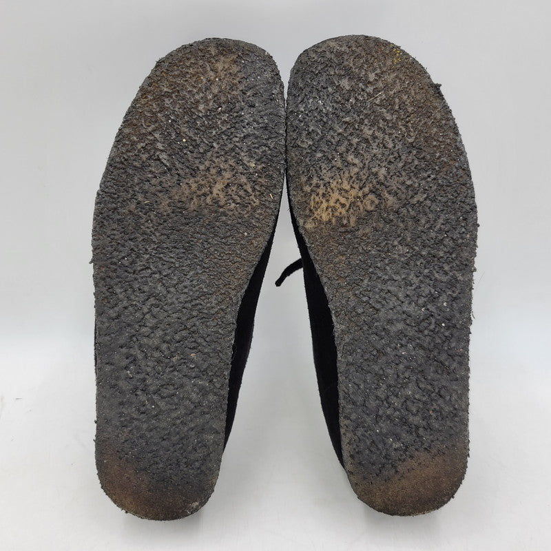 【中古品】【メンズ】 Clarks クラークス WALLABEE 21621 ワラビー シューズ 靴 164-260803-as-32-izu サイズ：US8.5 カラー：ブラック 万代Net店