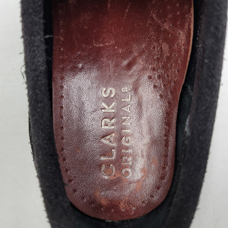 【中古品】【メンズ】 Clarks クラークス WALLABEE 21621 ワラビー シューズ 靴 164-260803-as-32-izu サイズ：US8.5 カラー：ブラック 万代Net店