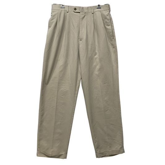 【中古品】【メンズ】 PERRY ELLIS AMERICA ペリー エリス アメリカ 2TUCK SLACKS ツータック スラックス パンツ ボトムス ズボン 157-260807-cs-17-izu サイズ：32/32 カラー：アイボリー 万代Net店