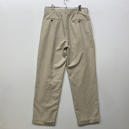 【中古品】【メンズ】 PERRY ELLIS AMERICA ペリー エリス アメリカ 2TUCK SLACKS ツータック スラックス パンツ ボトムス ズボン 157-260807-cs-17-izu サイズ：32/32 カラー：アイボリー 万代Net店