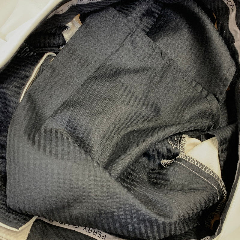 【中古品】【メンズ】 PERRY ELLIS AMERICA ペリー エリス アメリカ 2TUCK SLACKS ツータック スラックス パンツ ボトムス ズボン 157-260807-cs-17-izu サイズ：32/32 カラー：アイボリー 万代Net店
