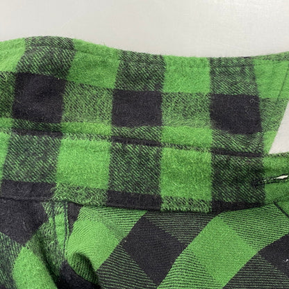 【中古品】【レディース】 A BATHING APE アベイシングエイプ FLANNEL CHECK SHIRT フランネル チェック シャツ トップス 長袖 168-260807-cs-04-izu サイズ：S カラー：グリーン×ブラック 万代Net店