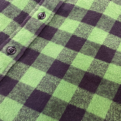 【中古品】【レディース】 A BATHING APE アベイシングエイプ FLANNEL CHECK SHIRT フランネル チェック シャツ トップス 長袖 168-260807-cs-04-izu サイズ：S カラー：グリーン×ブラック 万代Net店
