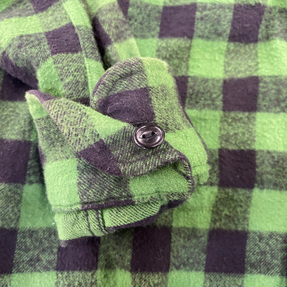 【中古品】【レディース】 A BATHING APE アベイシングエイプ FLANNEL CHECK SHIRT フランネル チェック シャツ トップス 長袖 168-260807-cs-04-izu サイズ：S カラー：グリーン×ブラック 万代Net店