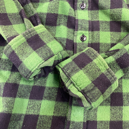 【中古品】【レディース】 A BATHING APE アベイシングエイプ FLANNEL CHECK SHIRT フランネル チェック シャツ トップス 長袖 168-260807-cs-04-izu サイズ：S カラー：グリーン×ブラック 万代Net店