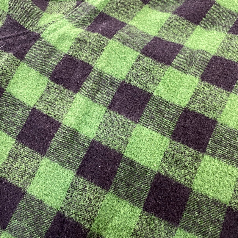【中古品】【レディース】 A BATHING APE アベイシングエイプ FLANNEL CHECK SHIRT フランネル チェック シャツ トップス 長袖 168-260807-cs-04-izu サイズ：S カラー：グリーン×ブラック 万代Net店