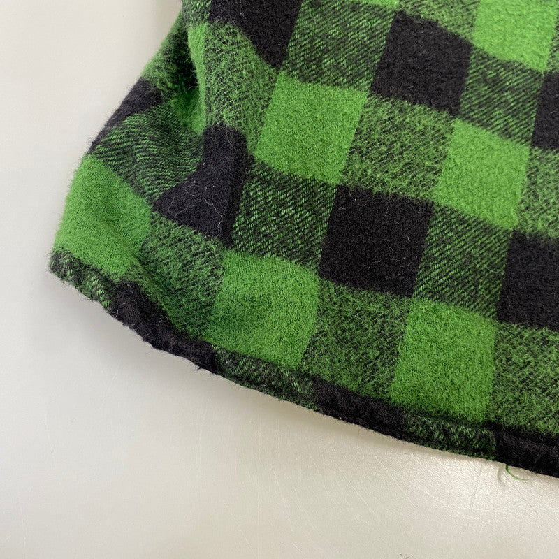 【中古品】【レディース】 A BATHING APE アベイシングエイプ FLANNEL CHECK SHIRT フランネル チェック シャツ トップス 長袖 168-260807-cs-04-izu サイズ：S カラー：グリーン×ブラック 万代Net店