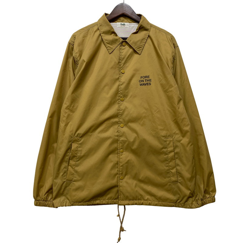 【中古品】【メンズ】 PACIFIC GOLF CLUB パシフィックゴルフクラブ PGC231OTR014RI FORE ON THE WAVES COACH JACKET コーチ ジャケット アウター 142-260807-cs-12-izu サイズ：L カラー：ベージュ 万代Net店