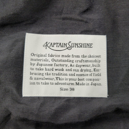 【中古品】【メンズ】 KAPTAIN SUNSHINE キャプテンサンシャイン KS9SSH03 REGULAR COLLAR SS SHIRT レギュラーカラー ショートスリーブ シャツ トップス 140-260812-kh-02-izu サイズ：38 カラー：ブラック 万代Net店