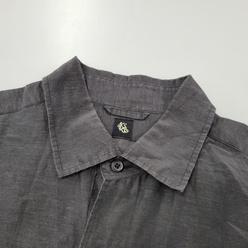 【中古品】【メンズ】 KAPTAIN SUNSHINE キャプテンサンシャイン KS9SSH03 REGULAR COLLAR SS SHIRT レギュラーカラー ショートスリーブ シャツ トップス 140-260812-kh-02-izu サイズ：38 カラー：ブラック 万代Net店