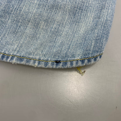 【中古品】【メンズ】 REMI RELIEF レミレリーフ DENIM WESTERN LS SHIRT デニム ウエスタン ロングスリーブ シャツ トップス 長袖 145-260807-cs-14-izu サイズ：M カラー：ライトインディゴ 万代Net店