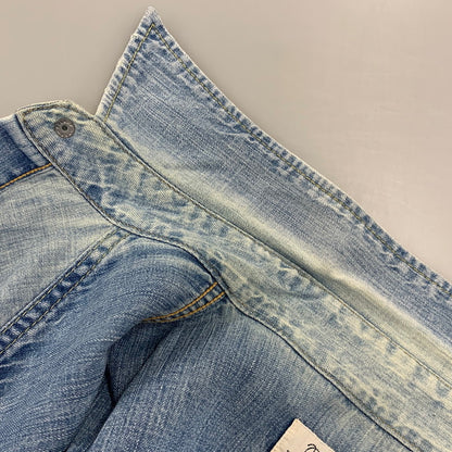 【中古品】【メンズ】 REMI RELIEF レミレリーフ DENIM WESTERN LS SHIRT デニム ウエスタン ロングスリーブ シャツ トップス 長袖 145-260807-cs-14-izu サイズ：M カラー：ライトインディゴ 万代Net店
