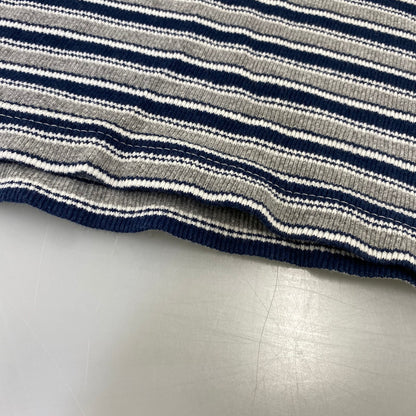 【中古品】【メンズ】 OLD STUSSY オールド ステューシー 紺タグ インド製 BORDER LS POLO SHIRT ボーダー ロングスリーブ ポロ シャツ トップス 長袖 142-260807-cs-03-izu サイズ：S カラー：グレー×ネイビー 万代Net店