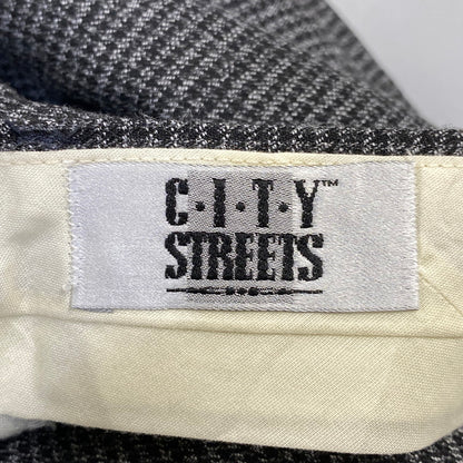 【中古品】【メンズ】 C.I.T.Y STREETS シティストリート USA製 90’S 3TUCK SLACKS スリータック スラックス パンツ ボトムス ズボン 157-260807-cs-08-izu サイズ：W29 カラー：グレー系 万代Net店