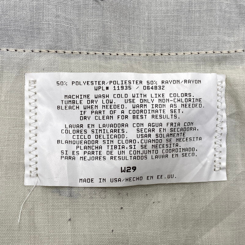 【中古品】【メンズ】 C.I.T.Y STREETS シティストリート USA製 90’S 3TUCK SLACKS スリータック スラックス パンツ ボトムス ズボン 157-260807-cs-08-izu サイズ：W29 カラー：グレー系 万代Net店