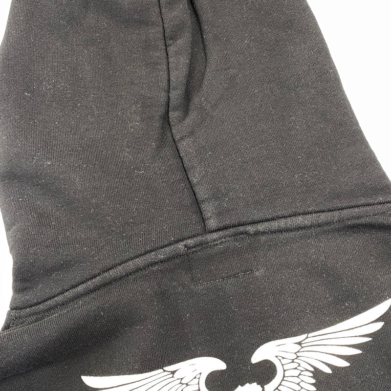 【中古品】【メンズ】 VANSON バンソン HSZ-137 BACK PRINT ZIP HOODIE バック プリント ジップ フーディー トップス 長袖 145-260807-cs-01-izu サイズ：M カラー：ブラック 万代Net店