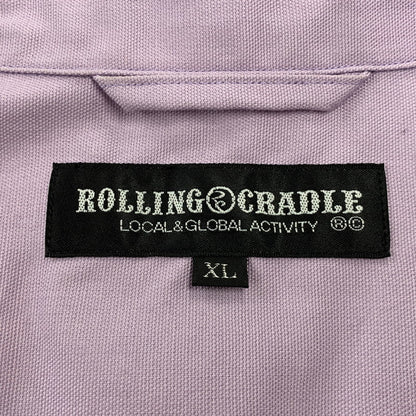 【中古品】【メンズ】 ROLLING CRADLE ローリングクレイドル SS WORK SHIRT ショートスリーブ ワーク シャツ トップス 半袖 142-260807-cs-16-izu サイズ：XL カラー：パープル 万代Net店