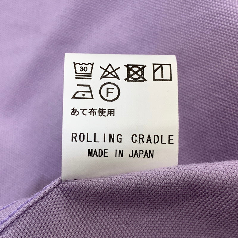 【中古品】【メンズ】 ROLLING CRADLE ローリングクレイドル SS WORK SHIRT ショートスリーブ ワーク シャツ トップス 半袖 142-260807-cs-16-izu サイズ：XL カラー：パープル 万代Net店