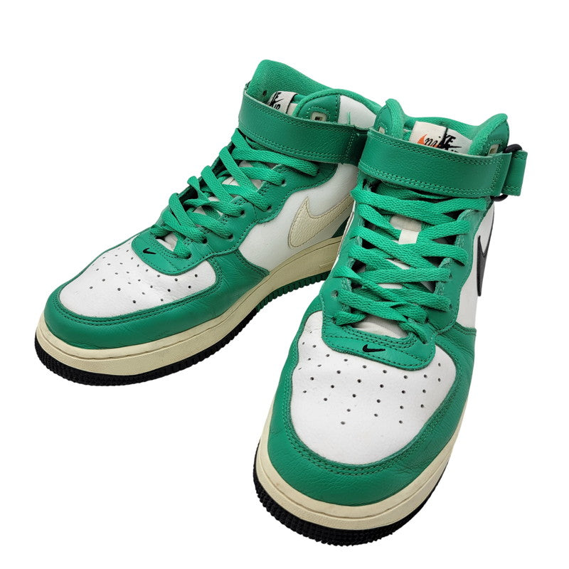 【中古品】【メンズ】 NIKE ナイキ AIR FORCE 1 MID '07 LV8 DZ2554-100 エア フォース 1 ミッド スニーカー 靴 160-260803-as-29-izu サイズ：28cm カラー：グリーン×ホワイト 万代Net店