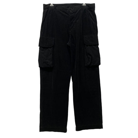 【中古品】【メンズ】 Y's ワイズ CORDUROY CARGO PANTS コーデュロイ カーゴパンツ 151-260802-as-01-izu サイズ：3 カラー：ブラック 万代Net店