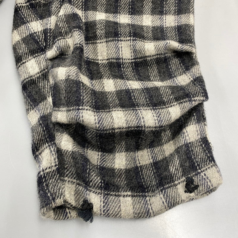 【中古品】【メンズ】 QUILP クイルプ WOOL CHECK CROPPED PANTS ウール チェック クロップド パンツ ボトムス ズボン 151-260812-cs-25-izu サイズ：不明 カラー：マルチ 万代Net店