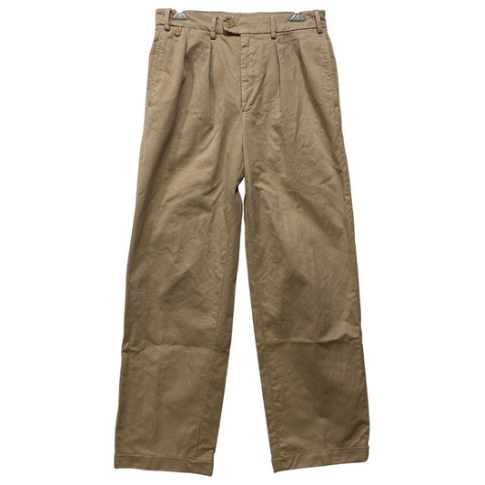 【中古品】【メンズ】 BERNARD ZINS ベルナールザンス AZBJ 2-TUCK SLACKS PANTS ツータック スラックス パンツ ボトムス ズボン 152-260807-cs-10-izu サイズ：38 カラー：ベージュ 万代Net店