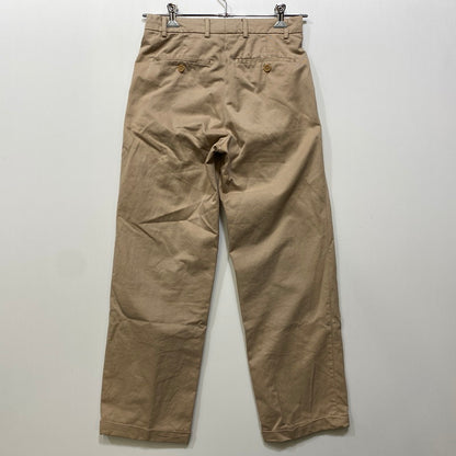 【中古品】【メンズ】 BERNARD ZINS ベルナールザンス AZBJ 2-TUCK SLACKS PANTS ツータック スラックス パンツ ボトムス ズボン 152-260807-cs-10-izu サイズ：38 カラー：ベージュ 万代Net店