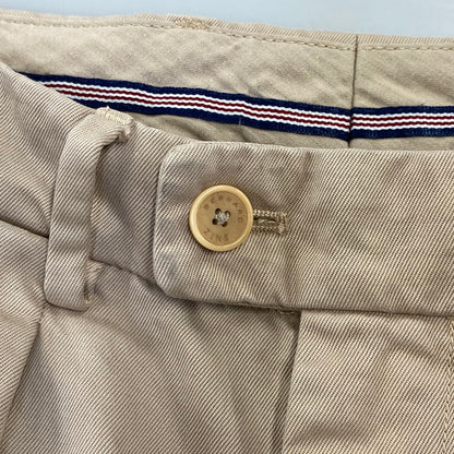 【中古品】【メンズ】 BERNARD ZINS ベルナールザンス AZBJ 2-TUCK SLACKS PANTS ツータック スラックス パンツ ボトムス ズボン 152-260807-cs-10-izu サイズ：38 カラー：ベージュ 万代Net店